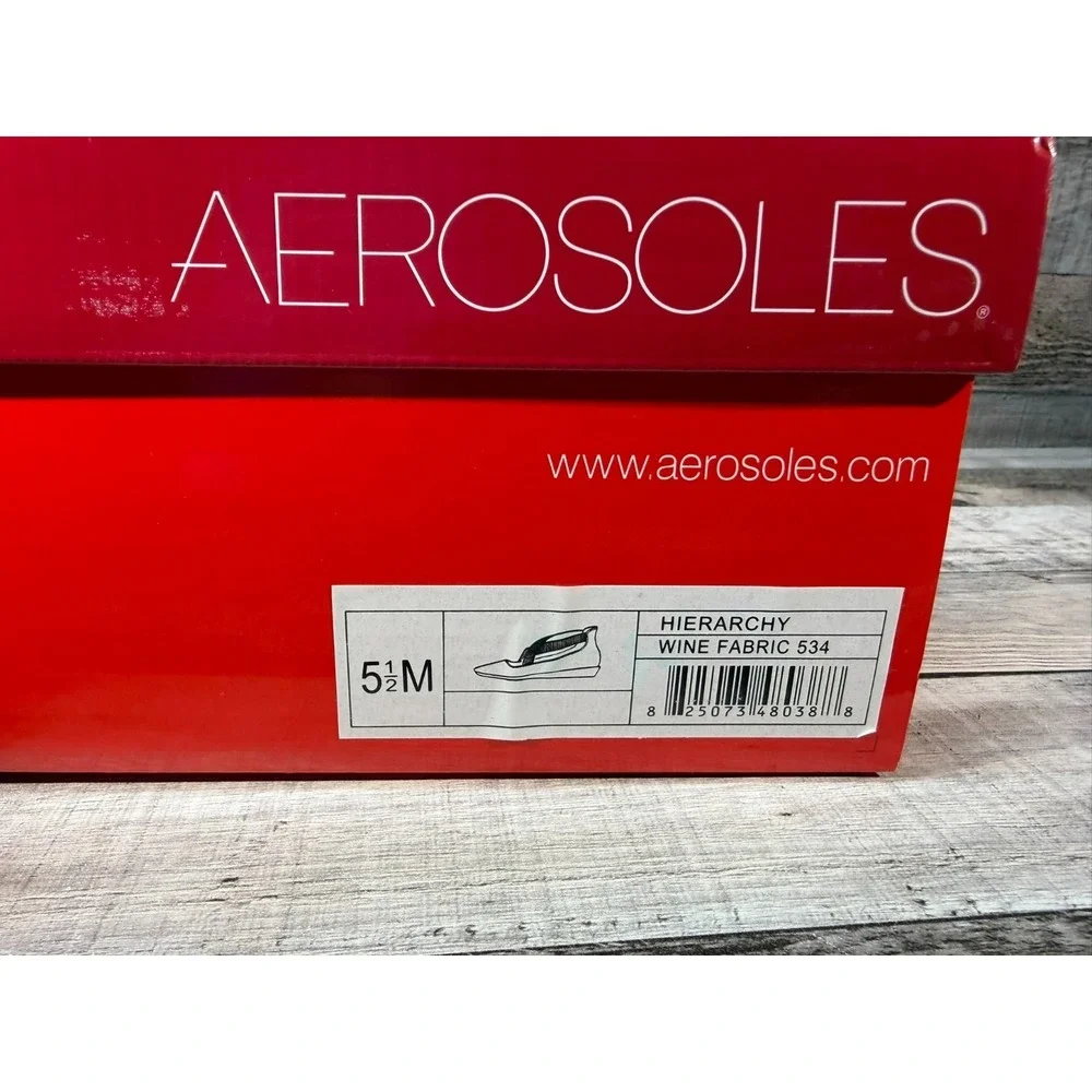 Aerosoles Hierarchy Wine‎ Fabric 534 Women Shoes Red Size 5.5